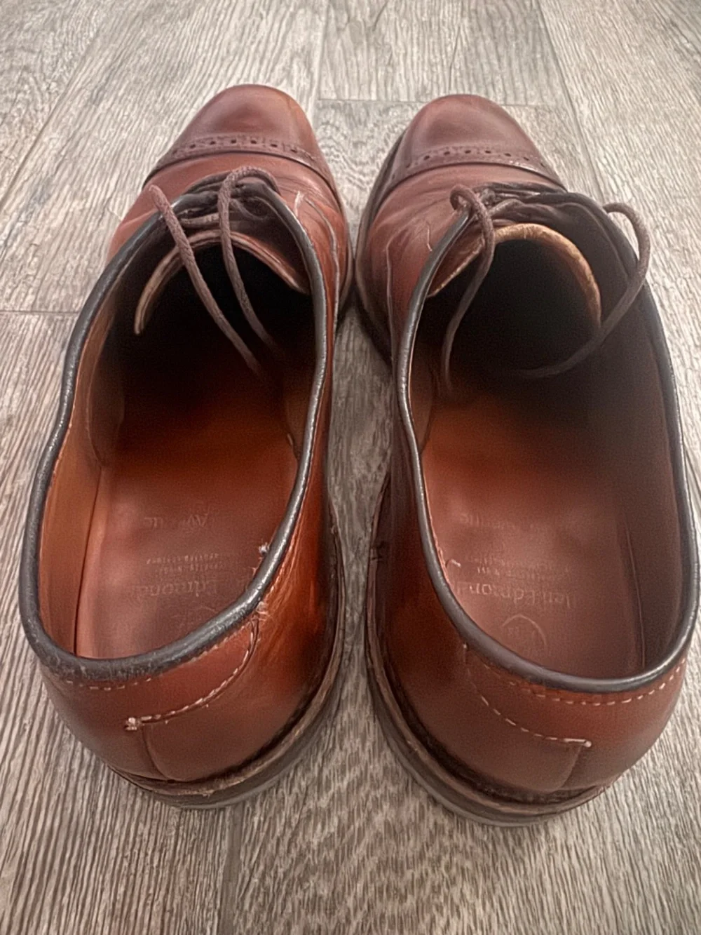 Allen Edmonds Fifth Avenue Leather Shoes 9.5B Brown Chili Leather